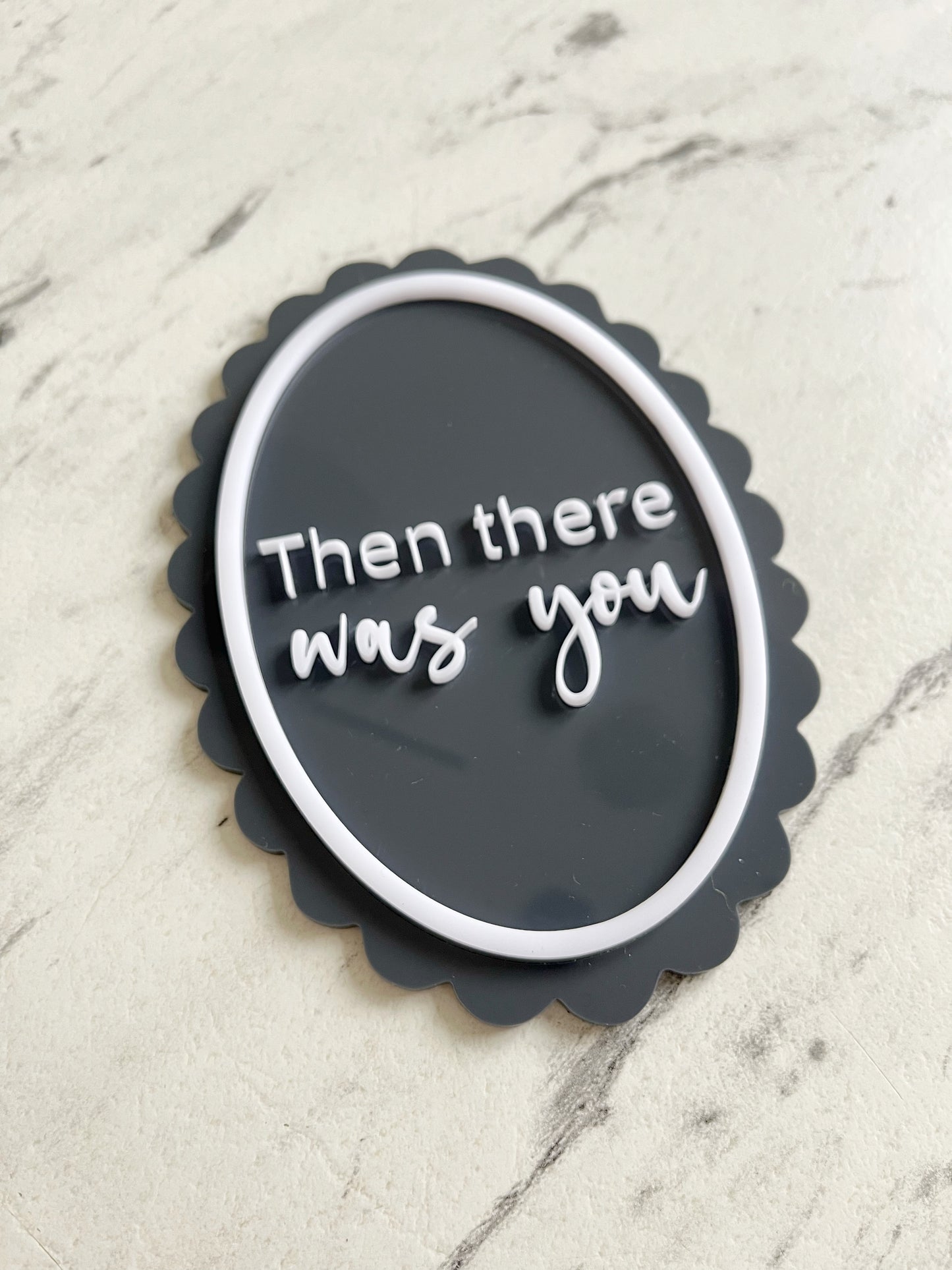 Baby announcement plaque