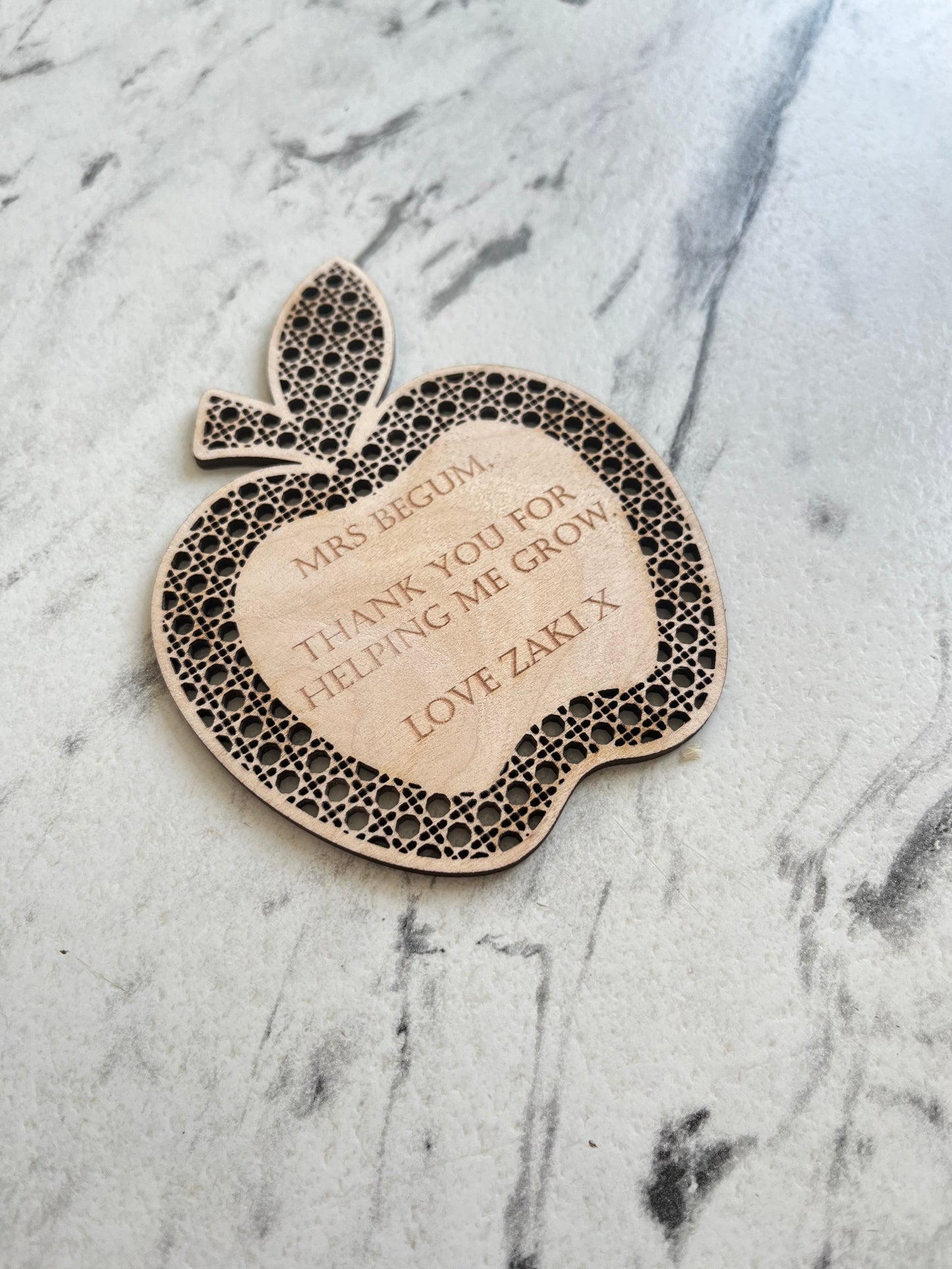 Thank you for helping me grow apple
