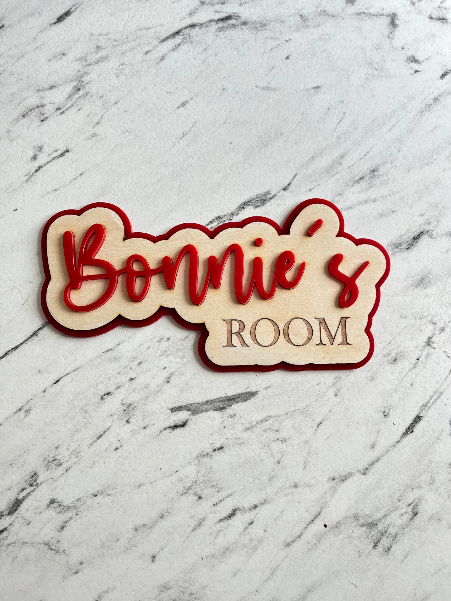 Personalised room sign