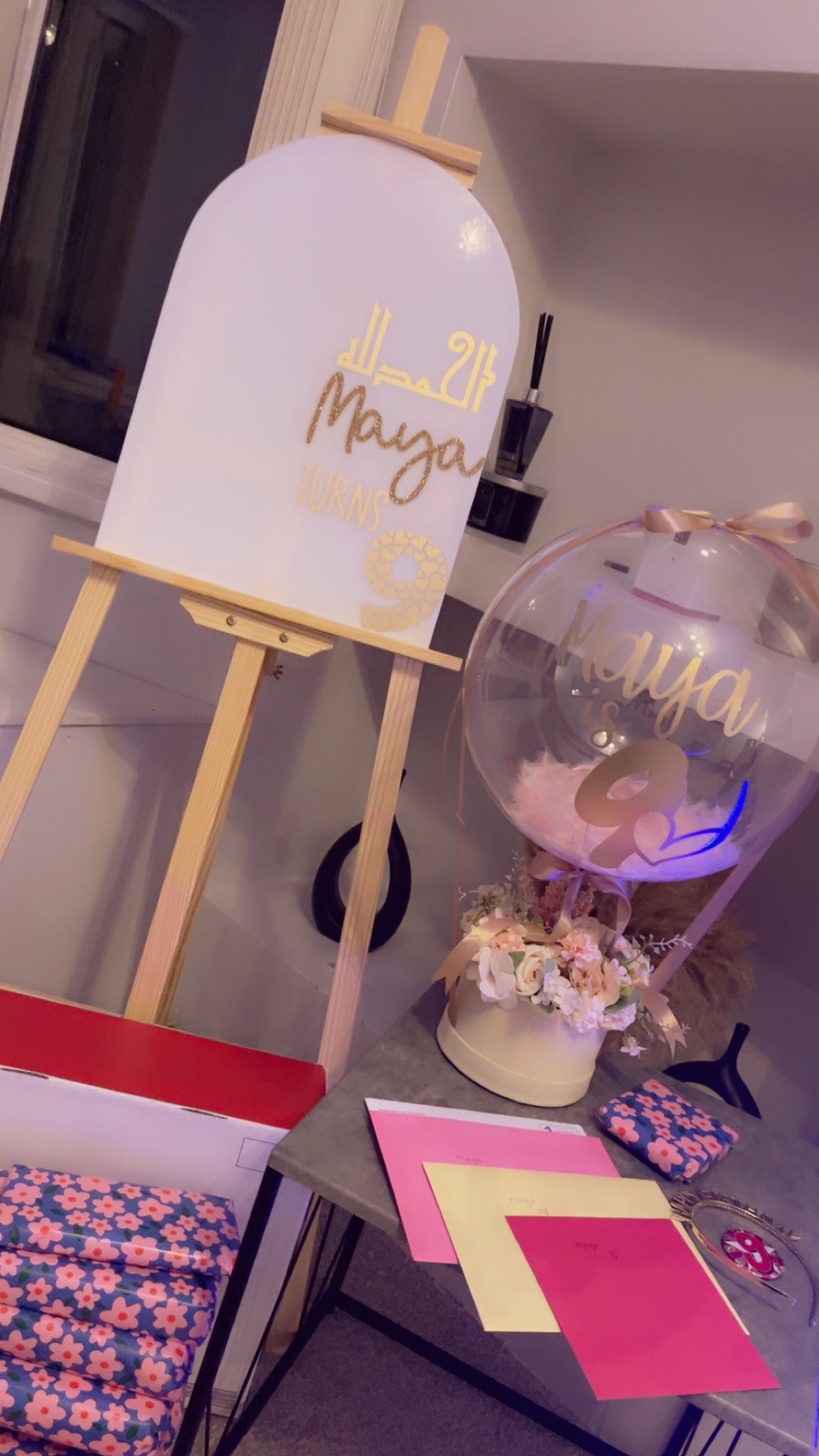 Alhamdulillah acrylic sign board personalised