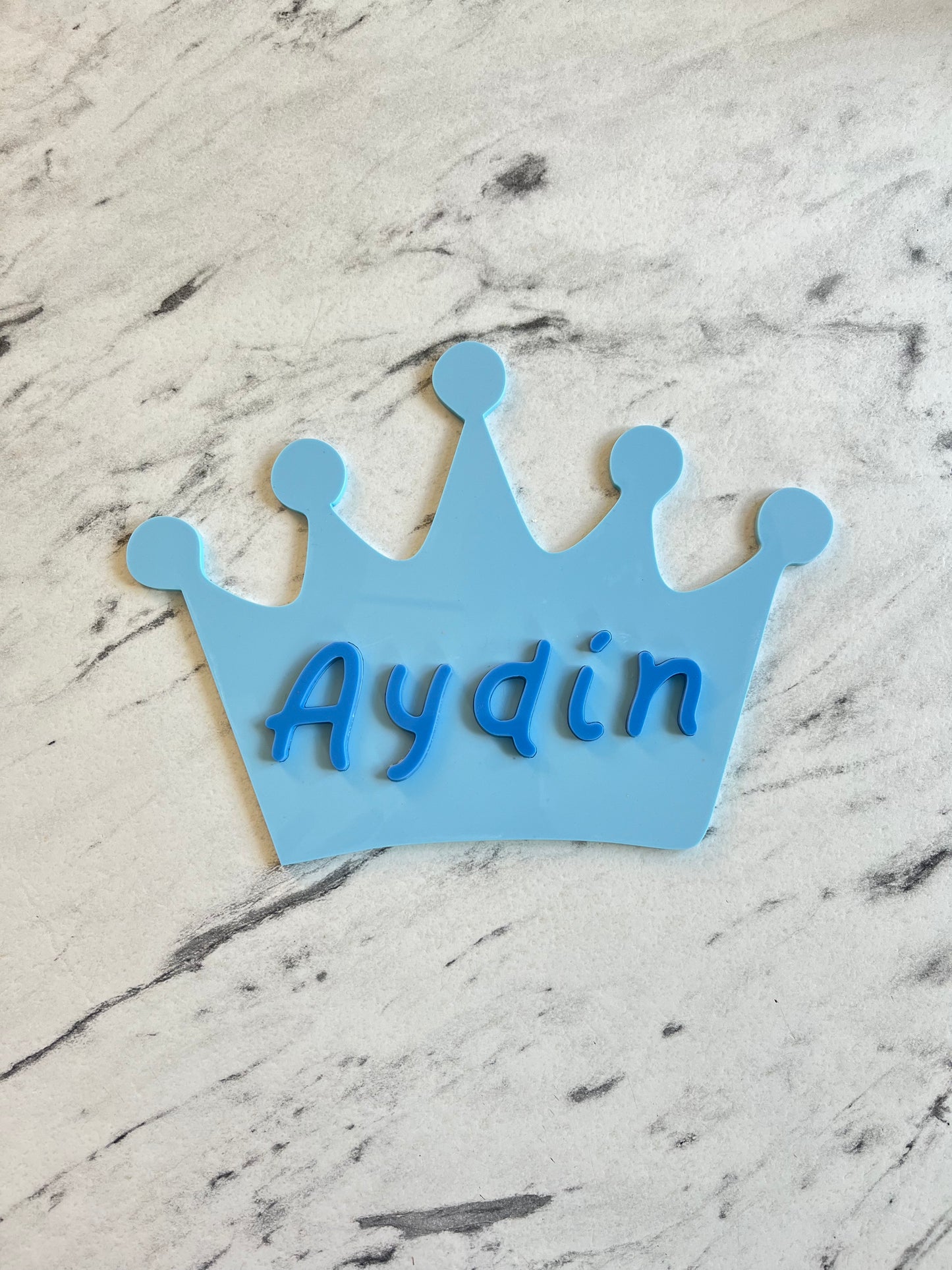 Crown name plaque