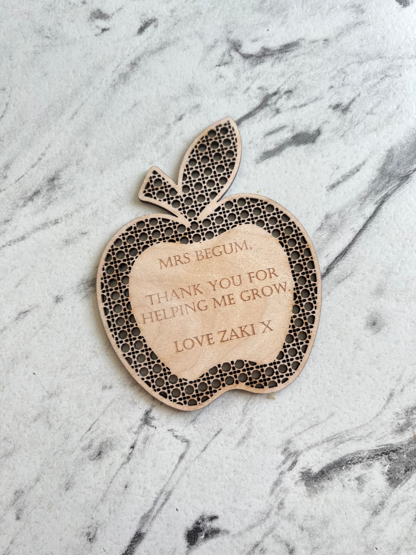 Thank you for helping me grow apple