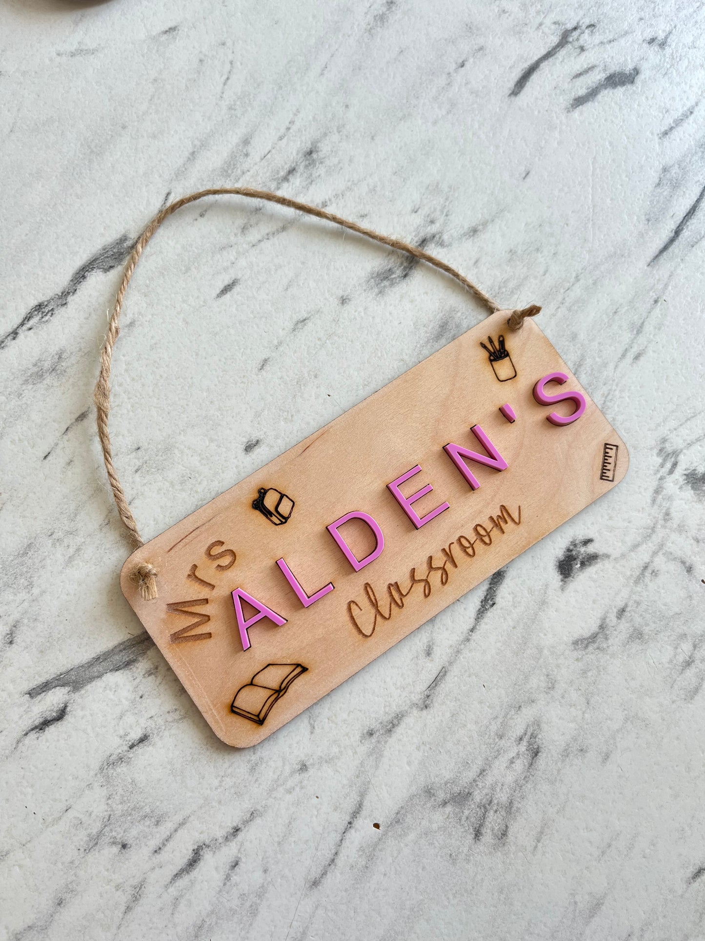 Classroom sign