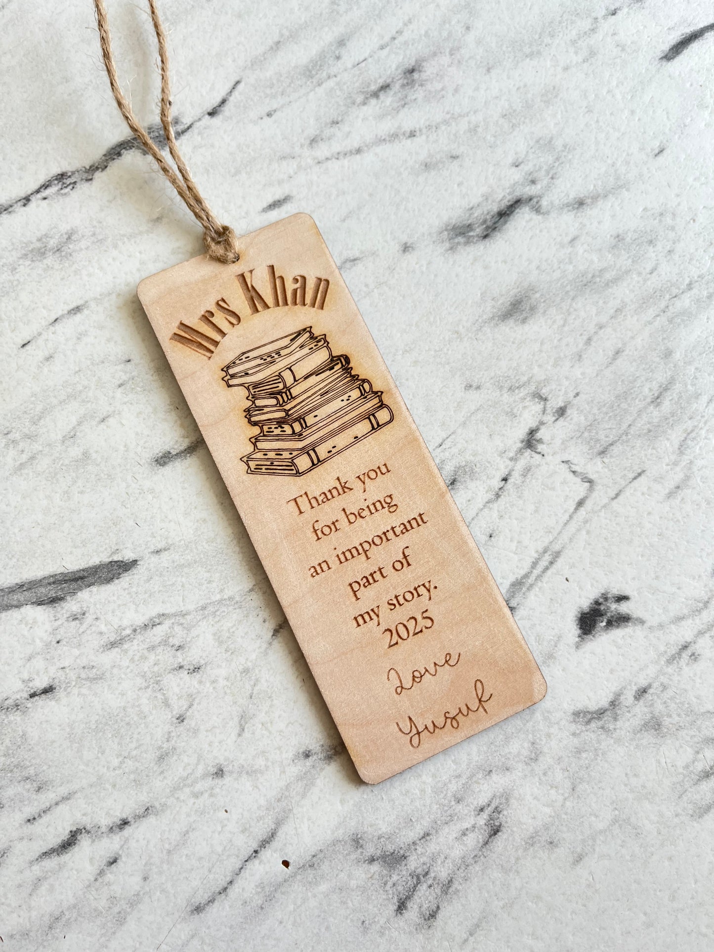 Thank you for being a part of my story bookmark