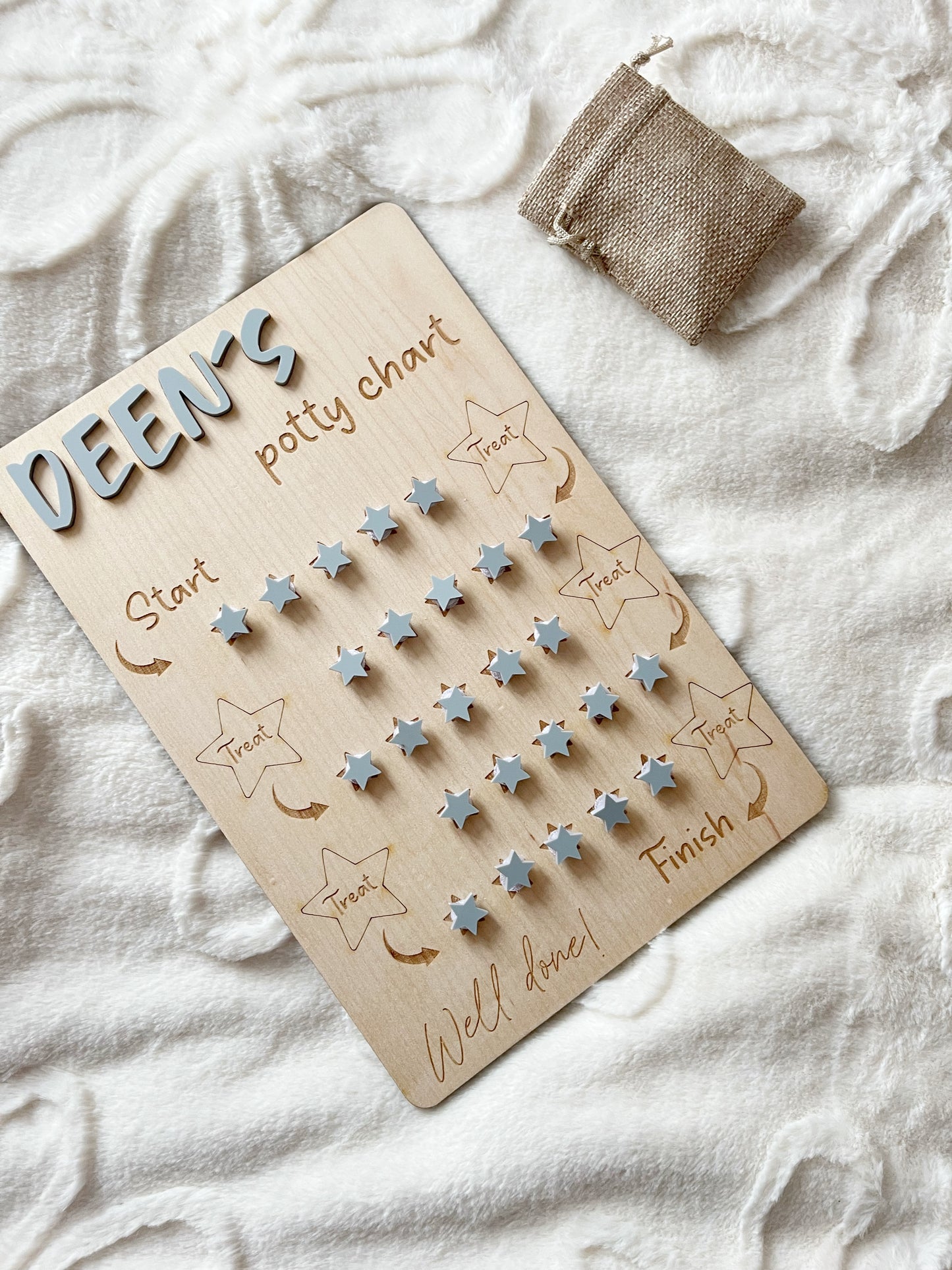 Personalised potty chart