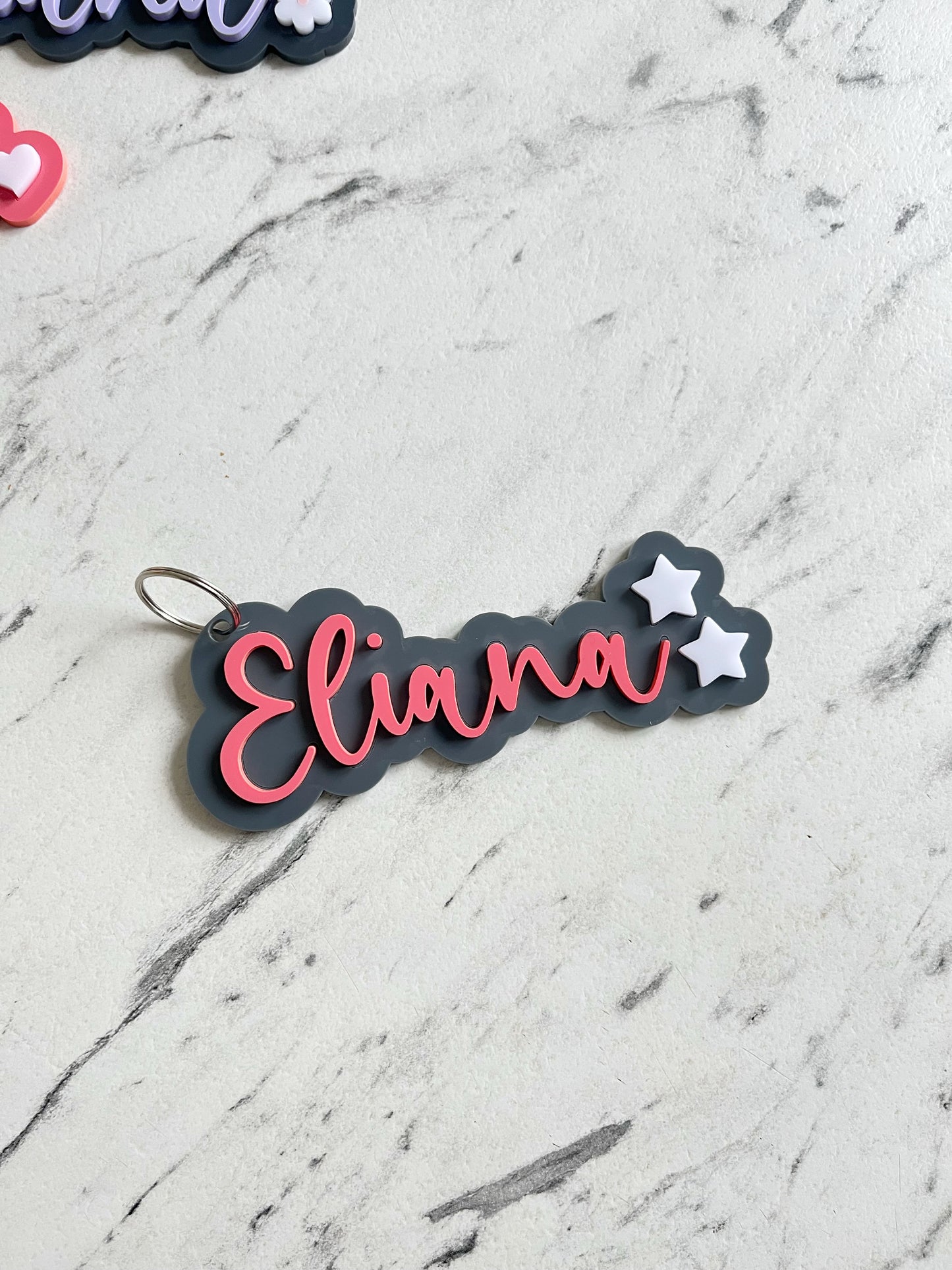 Personalised bag charm