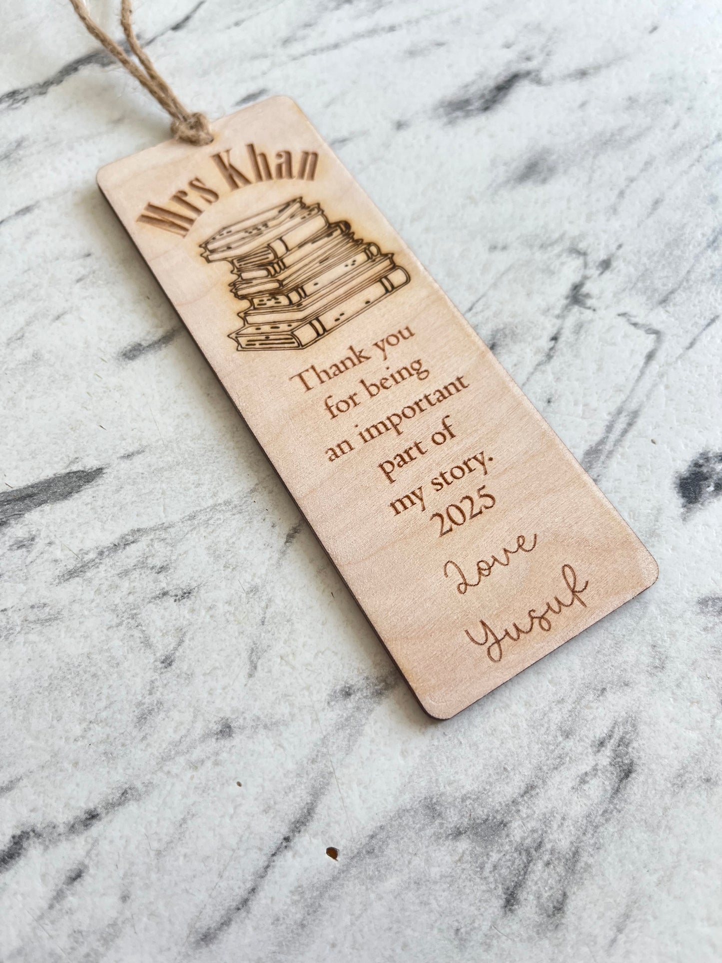 Thank you for being a part of my story bookmark