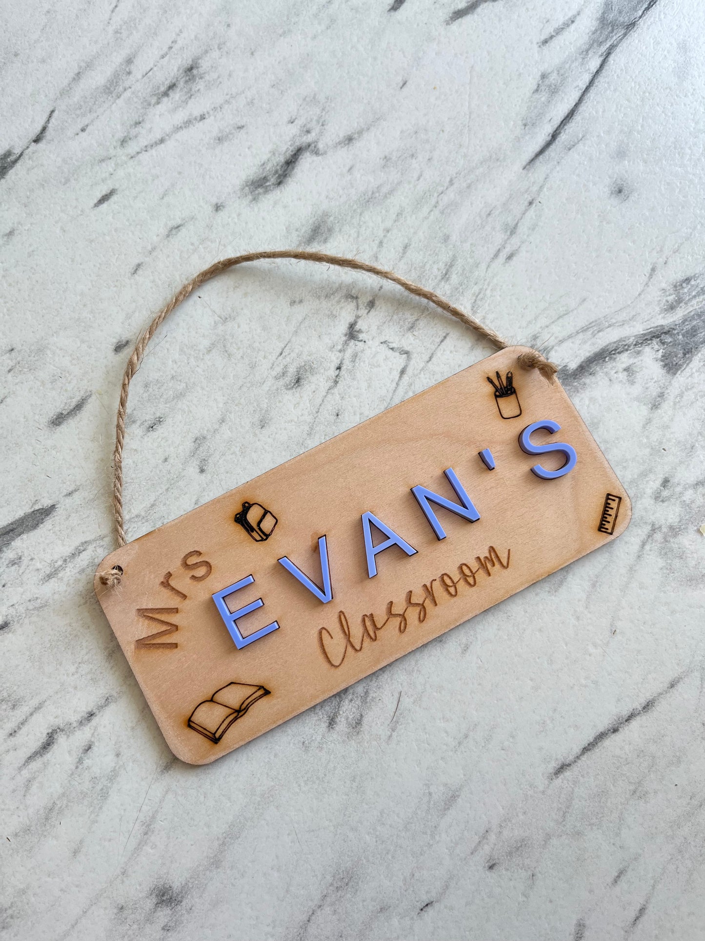 Classroom sign