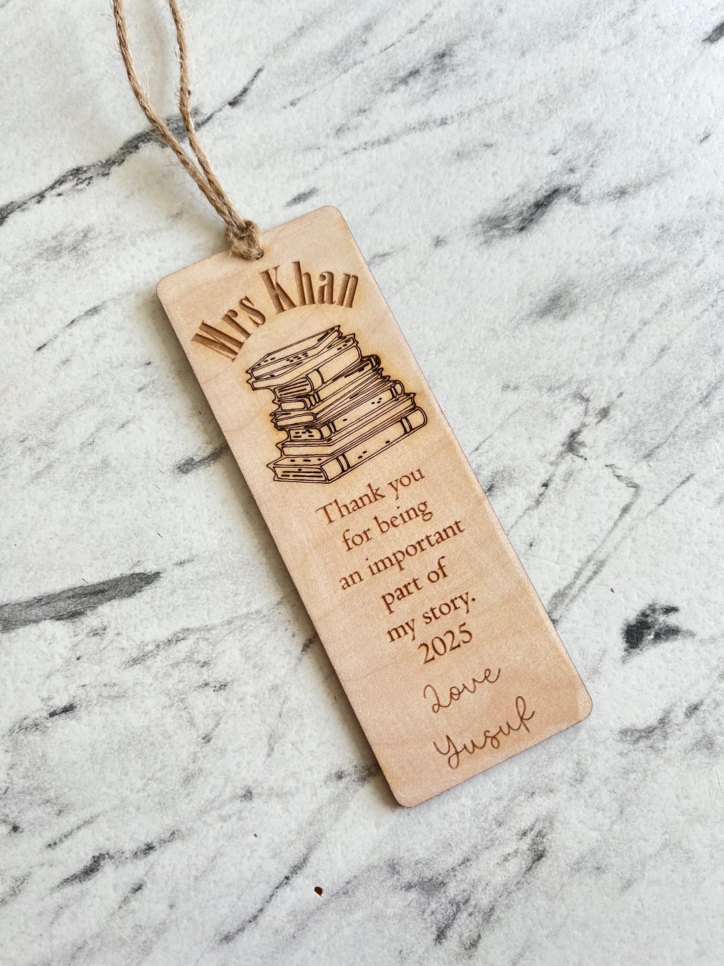 Thank you for being a part of my story bookmark