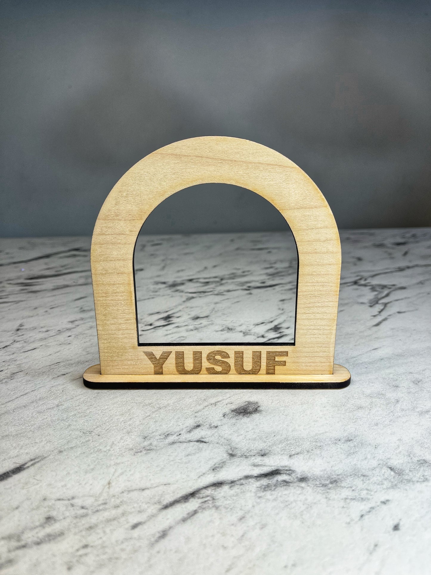 Personalised wooden stands (set of 3)