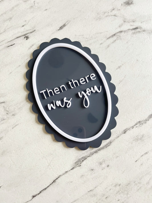 Baby announcement plaque