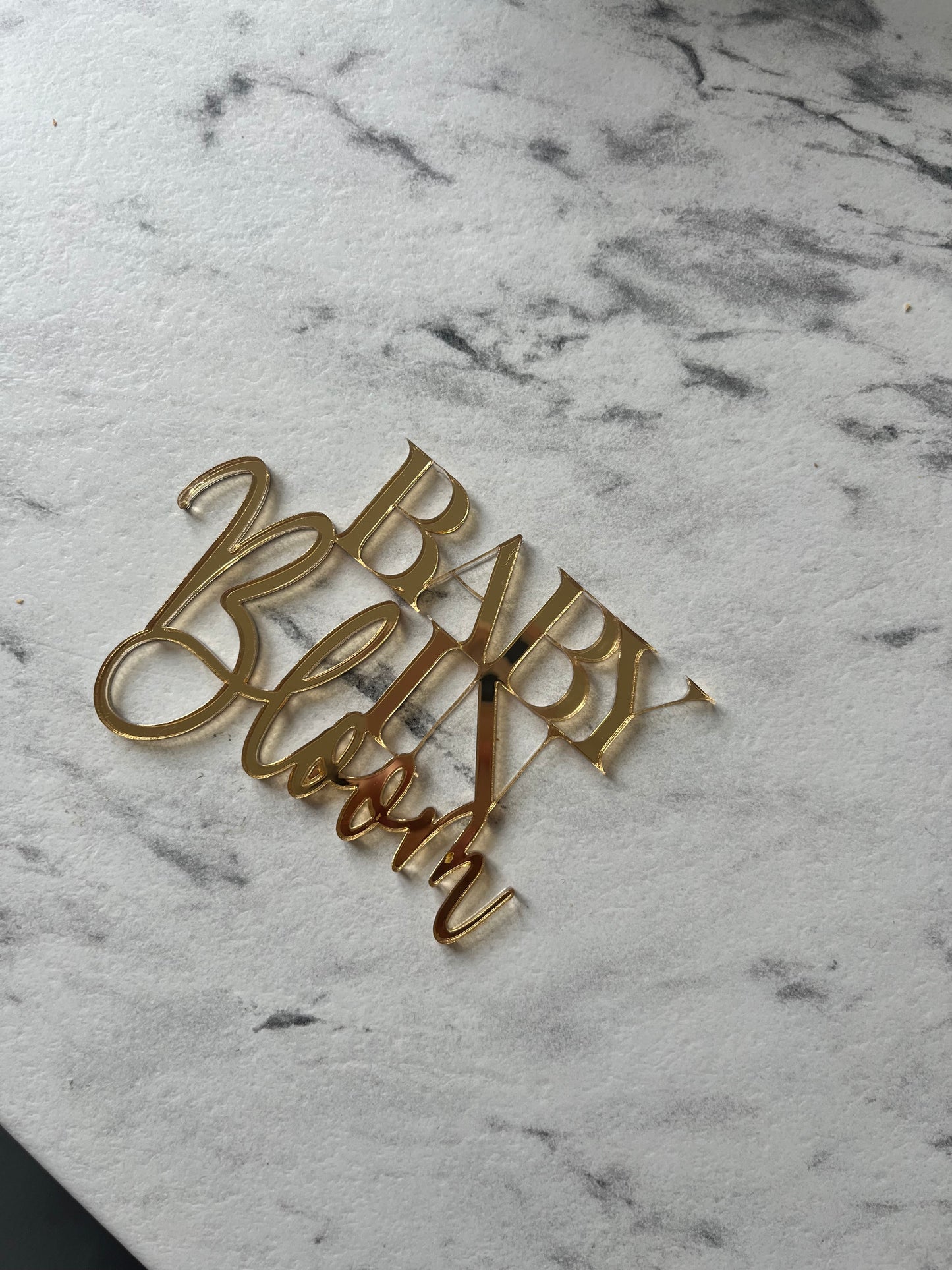 “Baby in bloom” cake charm