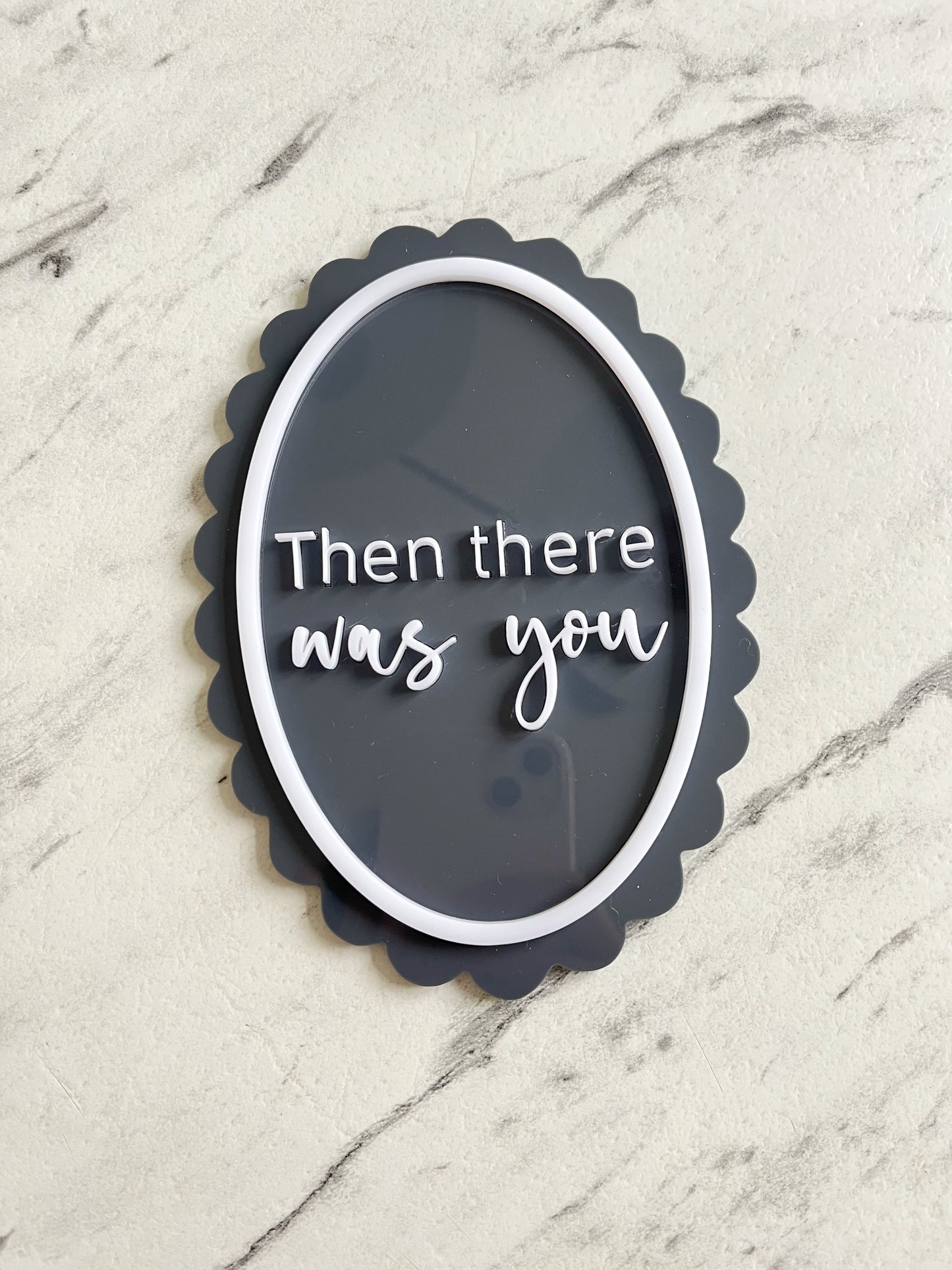 Baby announcement plaque