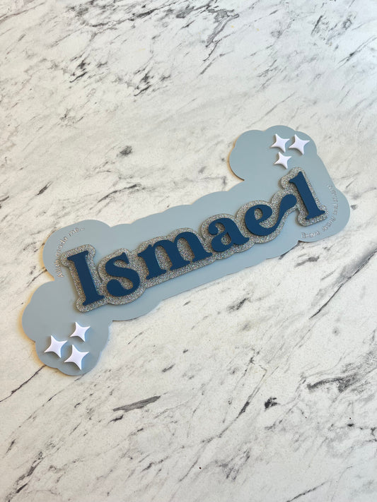 Triple layered “Allah made me...” room sign LARGE