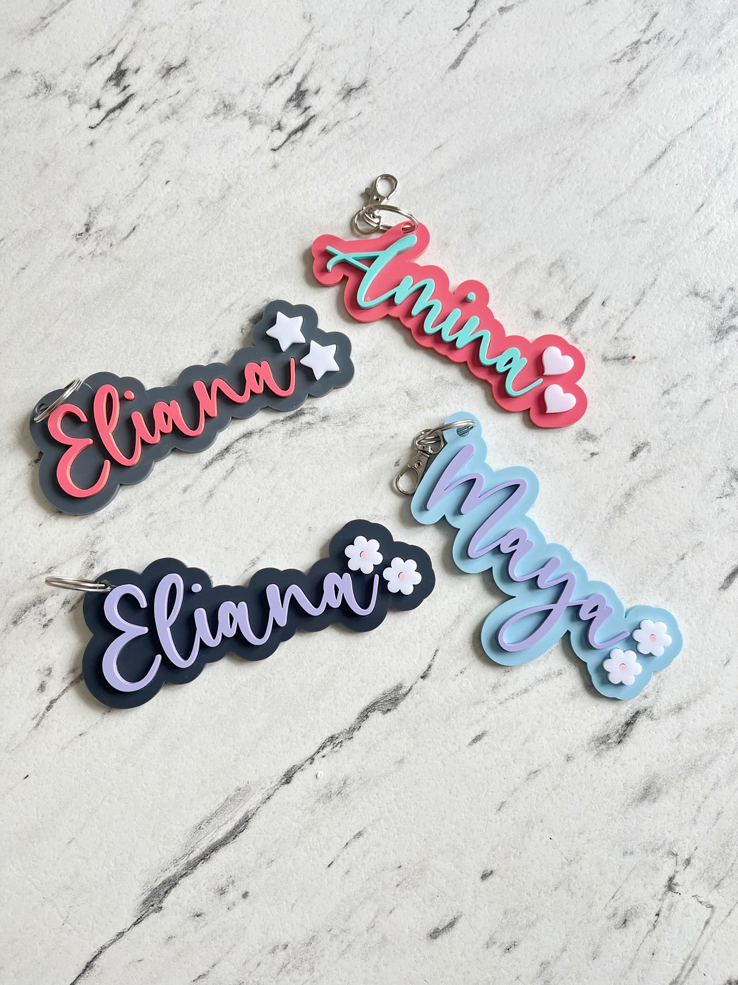 Personalised bag charm