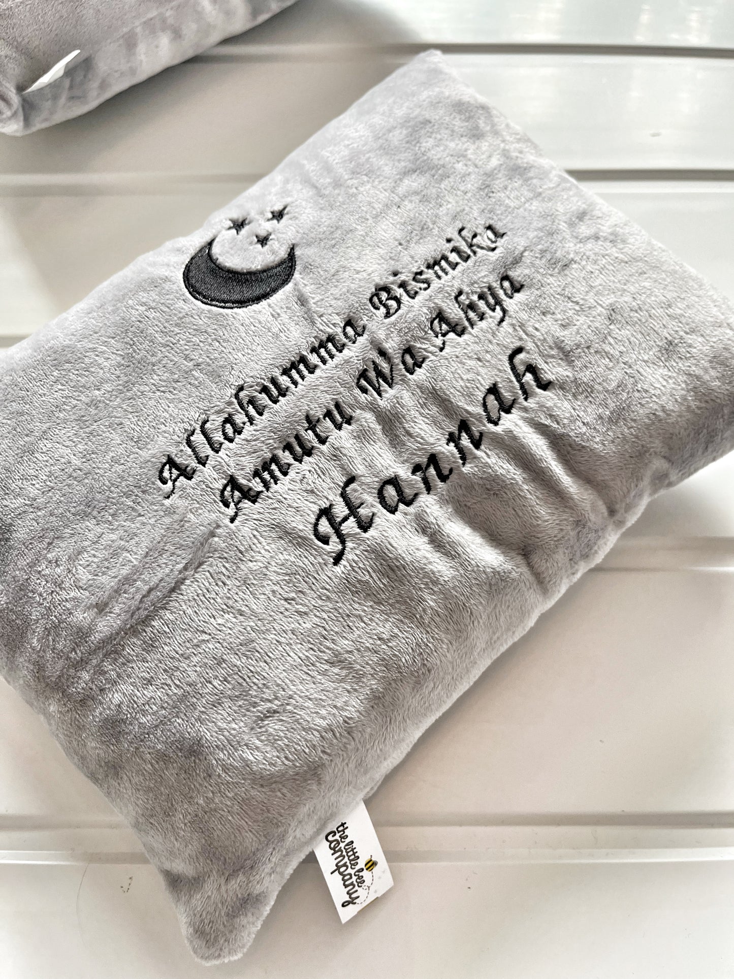 Waking up & Sleeping Dua duo personalised cushions