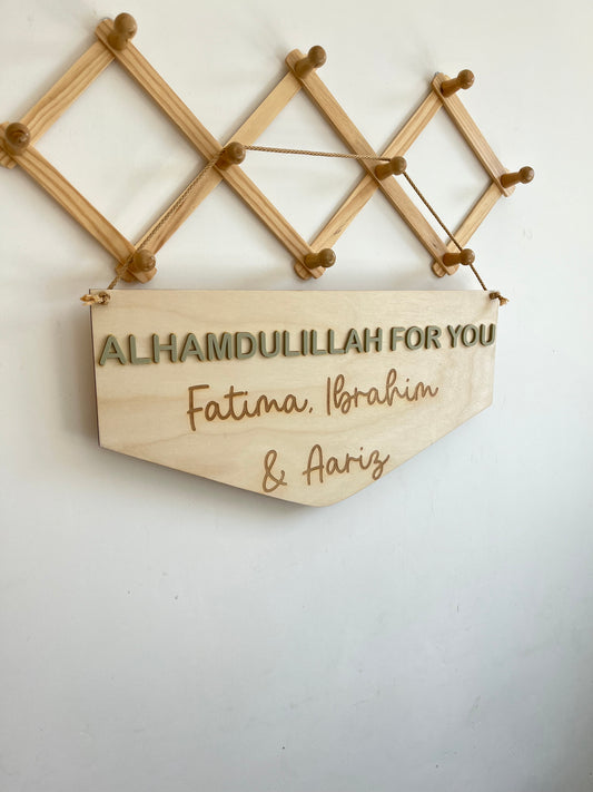 Alhamdulillah for you large hanging pennant