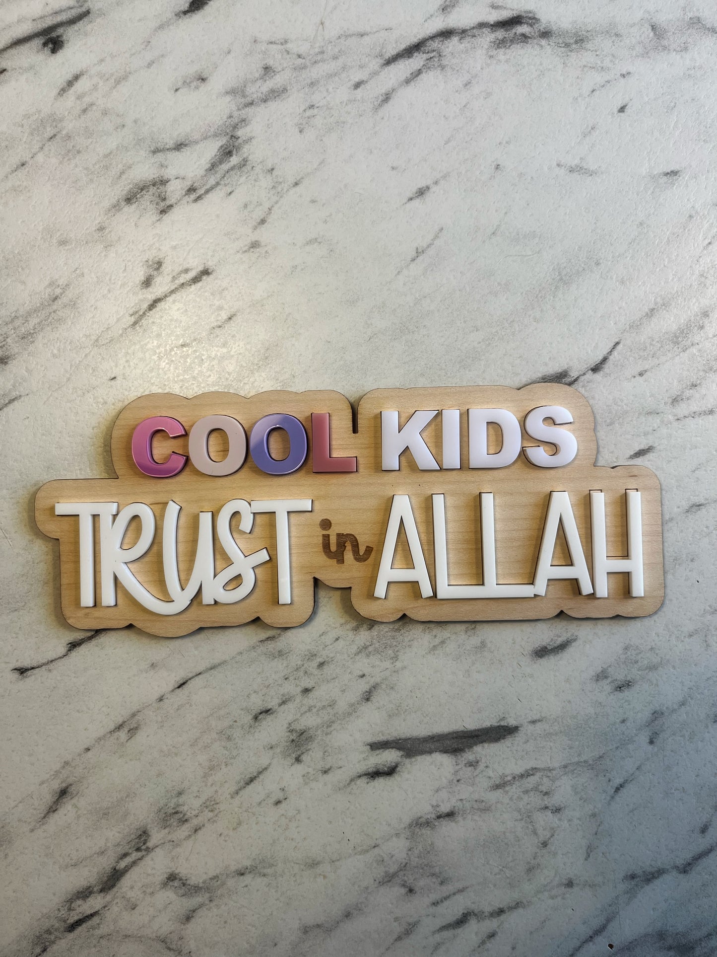 Cool kids trust in Allah girls