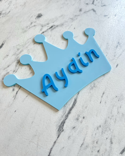 Crown name plaque