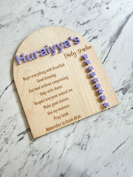 Personalised Daily Tracker arch