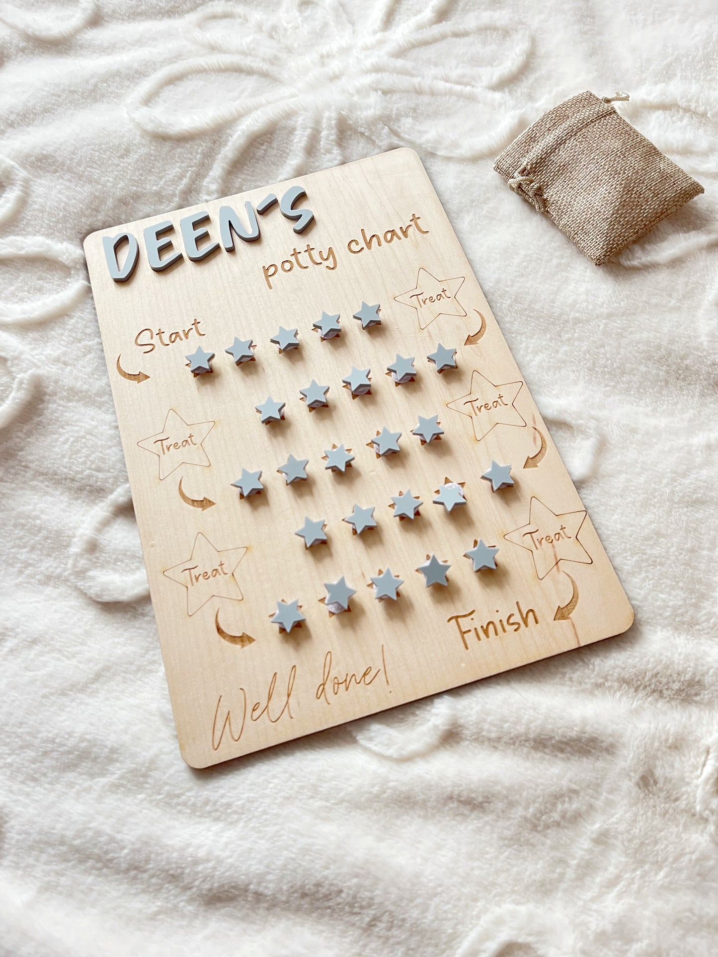 Personalised potty chart