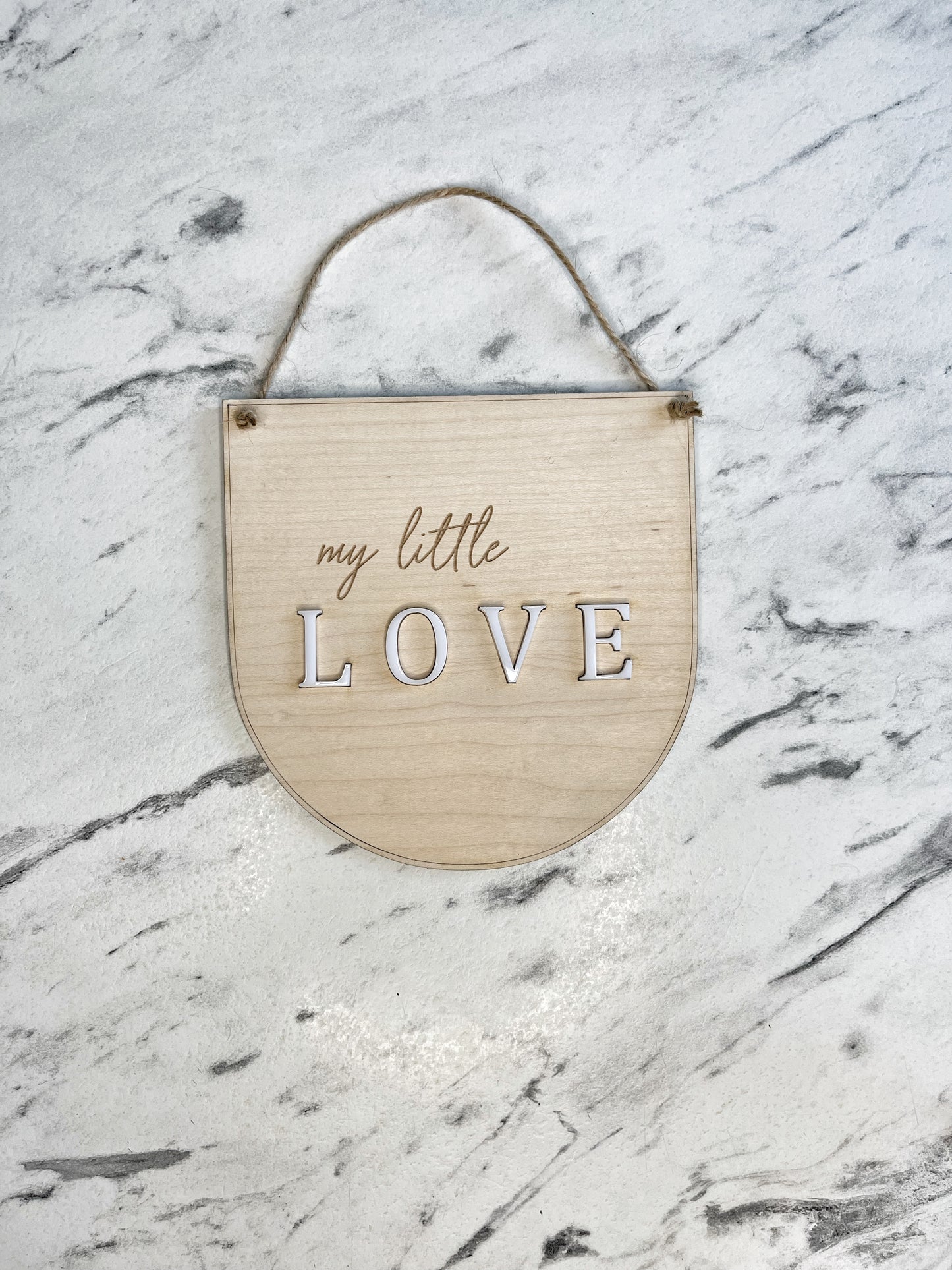 My little love hanging plaque