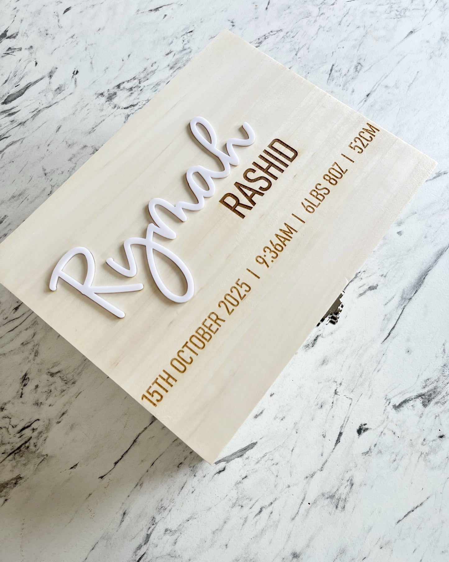 Large luxury personalised keepsake box