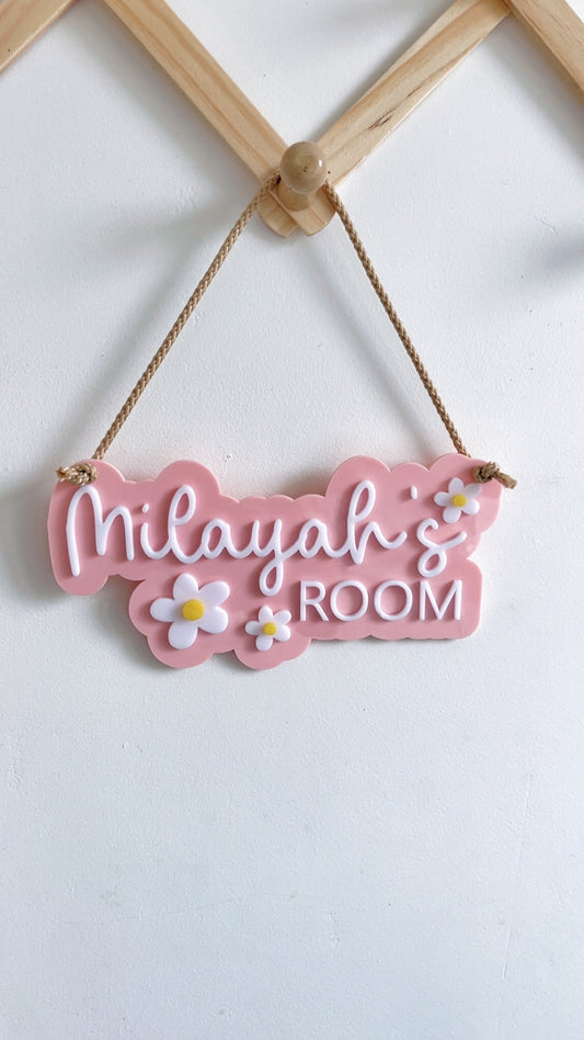 Personalised room sign