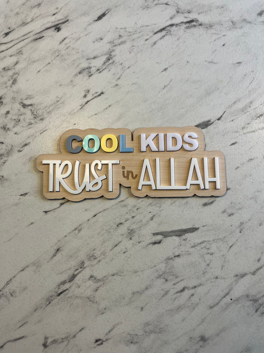 Cool kids trust in Allah pastels