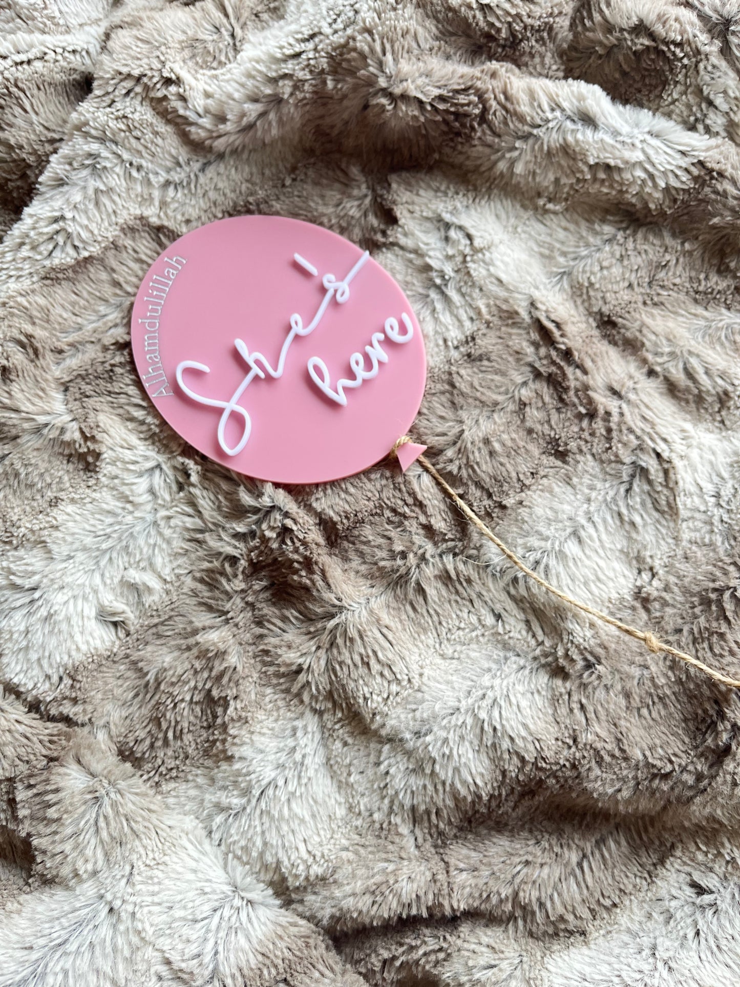 Birth announcement balloon