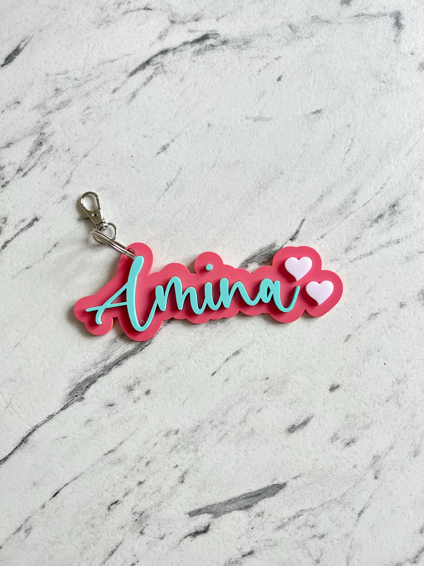 Personalised bag charm