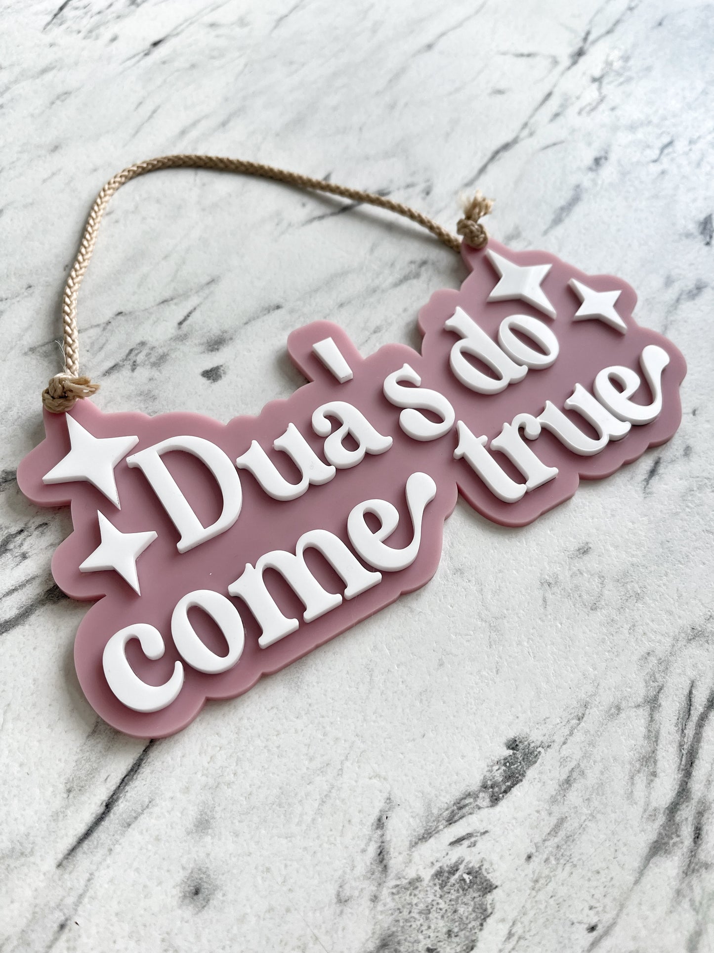 Dua’s do come true hanging plaque