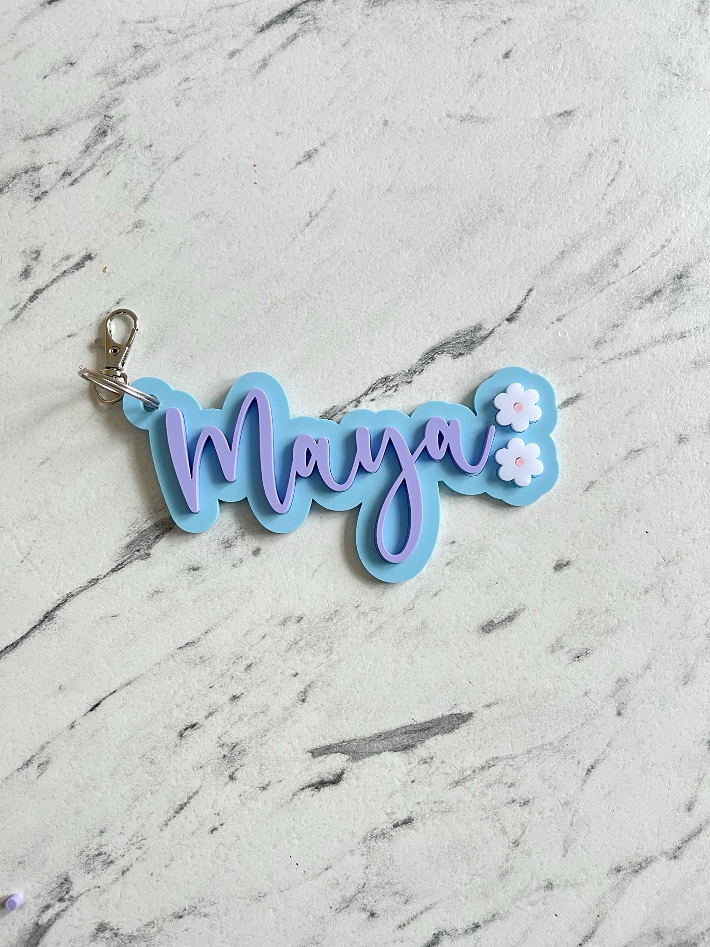 Personalised bag charm