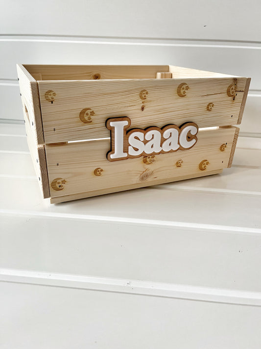 Moon and stars crate